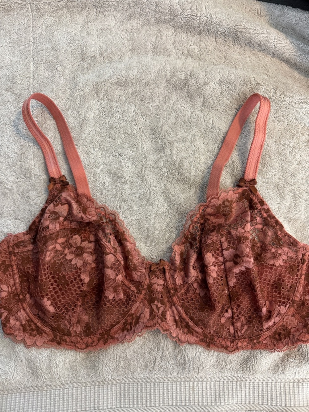 Adore Me Lace Underwire Bra in Dusty Rose